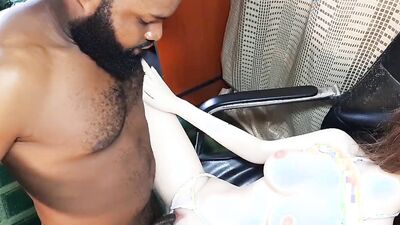 My Japanese Sex Doll Arrived Nigeria From China To Receive My African Big Black Cock BBC