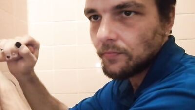 In the bathroom, lots of ass.