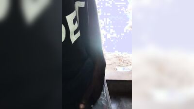 I play with my hot big black cock