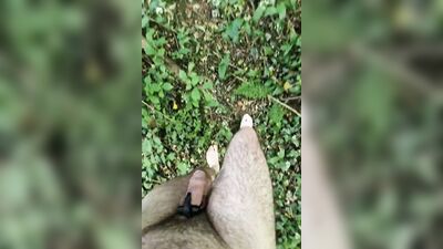 Leaving Clothes Behind To Cum In A Field