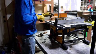 Slutty Carpenter Working in the Shop Butt Ass Naked