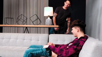 NextDoorTaboo - Twink Discovers That Hot Stebro Is A Pornstar, Fuck & Suck -