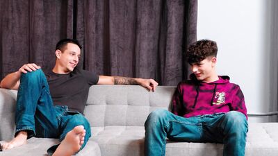 NextDoorTaboo - Twink Discovers That Hot Stebro Is A Pornstar, Fuck & Suck -