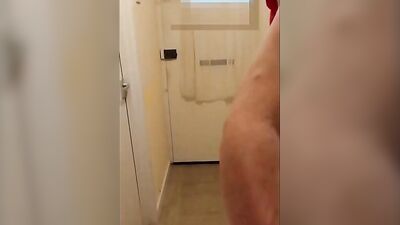 Red dress and matching dildo
