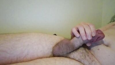 He masturbates his split mushroom and cums twice