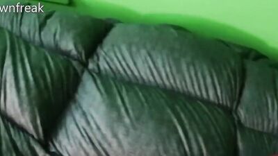 POV Humping my Hilfiger Puffer Jacket Until Cum