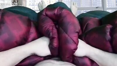 POV Humping my Hilfiger Puffer Jacket Until Cum