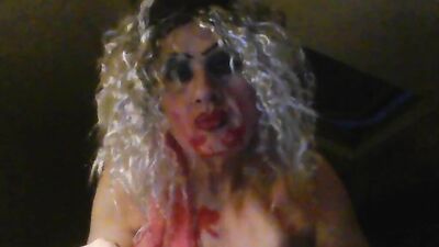 Sissy cumdump Sarah,shows how she likes to be fucked, masturbates, smokes, uses her mouth as her ashtray