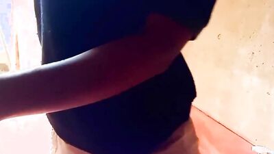 Pull out hard black dick homemade outdoor public solo fun and sloppy juicy cum flowing