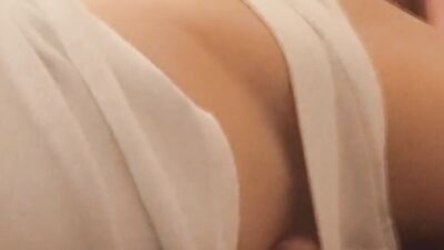 Piss or cum first? Twink gets hard cock humping bed but too much urge to pee due to overfull bladder