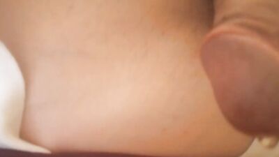 Piss or cum first? Twink gets hard cock humping bed but too much urge to pee due to overfull bladder