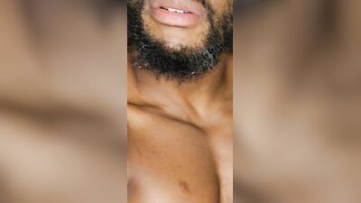 Muscles Masturbating with Honey as lube Emotional loud cum shaking orgasm with dirty talk