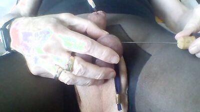 pinning balls and cock