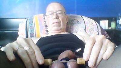 pinning balls and cock