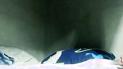 Young Mexican Latino starts out very horny jerking off but when he least expects it he already has a dildo in his tight ass