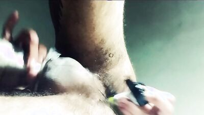 Young Mexican Latino starts out very horny jerking off but when he least expects it he already has a dildo in his tight ass