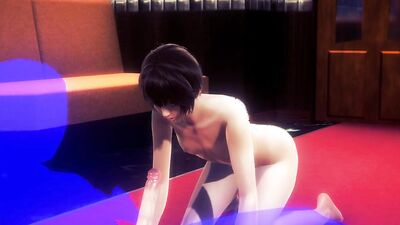 Yaoi Femboy - Twink handjob blowjob and bareback