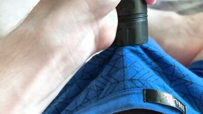 young twink femboy vacuums his dick in his furry friend's underpants that he left with me (he doesn't know about it)