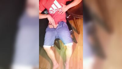 Hot stud jacks off and cums