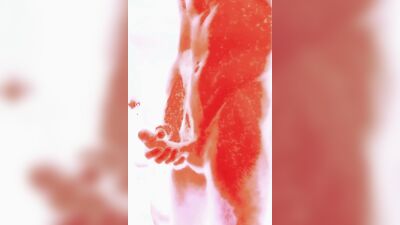 Lava-hot alien jock caught jerking off