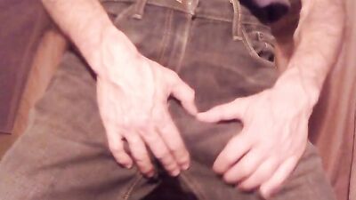 Xxxprecumdrip copyright pants stripped cumshot 8 inch uncut cock precum dripping solo male Masterbation cum orgasm