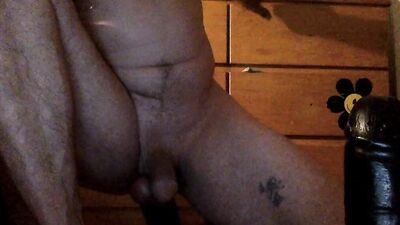 Sucking a dildo from my ass