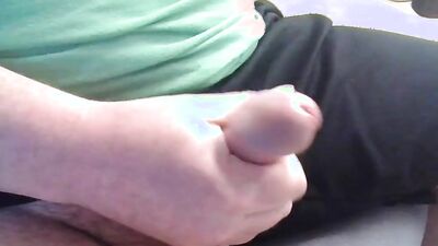 Jerking my fat cock at my desk