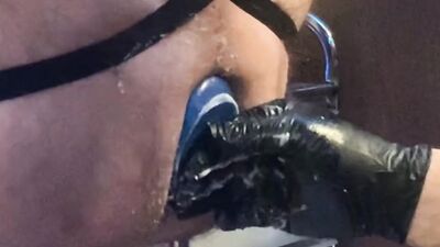 Plug play with ToppedToys GapeKeeper 85 and 93 and some digital stimulation from Hubby. BJ for Fire281 and fingering him too