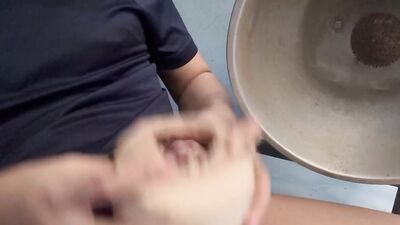 Thai guy make coconut milk.