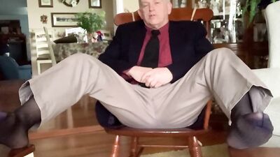 Daddy stripping and masturbating