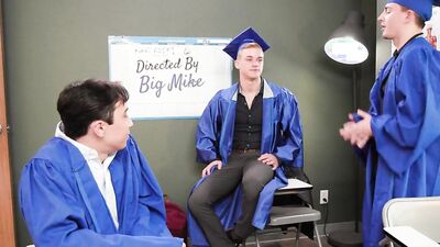 Bricked Dicked Grad Rammed By Jocks To Calm Nerves