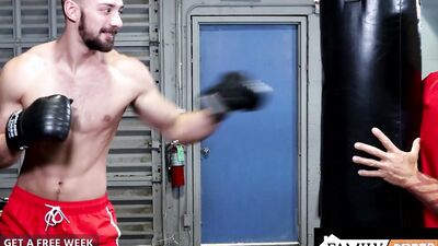 Hot Inked Stepdad Hunk Barebacks Jock Stepson