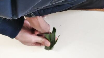 Big Hairy Cock Is Massaged With Aloe Vera Until He Cums