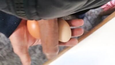 Big Hairy Cock Is Massaged With Aloe Vera Until He Cums