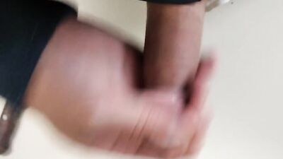Big Hairy Cock Is Massaged With Aloe Vera Until He Cums