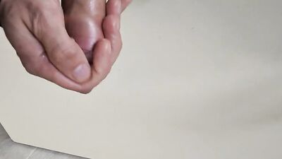 Big Hairy Cock Is Massaged With Aloe Vera Until He Cums