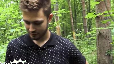 TWINKPOP - Guy Was Curious On Lucas' Allegedly Big Dick So Off They Went Into The Forest