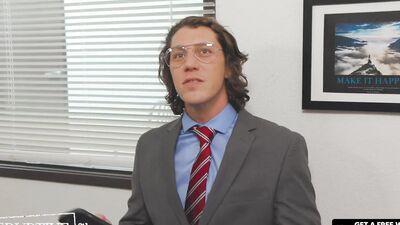 Awkward Hunk Finally Fucks Boss At Work - The Office Gay Parody - Disruptive