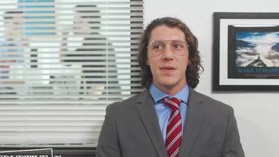 Awkward Hunk Finally Fucks Boss At Work - The Office Gay Parody - Disruptive