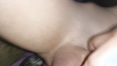 Cute Femboy Sissy moans from the buzz of big cocks cum!