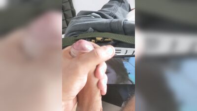 Reacting to porn video compilations (cumshot at the end)