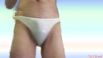I masturbated in a beach volleyball bikini Ass Shaved pussy Cock Perverted Ejaculation Secret School