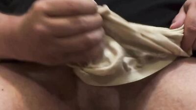Tiny Gusher jerks off in Ex-Girlfriend's panties 1