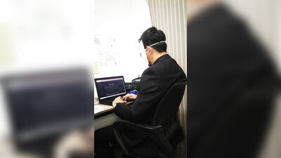 My boss almost found me masturbating in the office