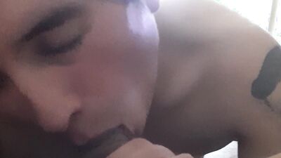 Cum addicted Disabled Boy gets a Throatpie from Daddy