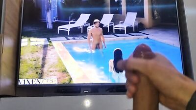 Great Big Cock Masturbation Meeting a Blue Eyed Beauty! Lana Rhoades Creampie! Best Porn Actress