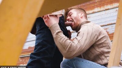 FalconStudios - The Sugar Shack Gets Sweeter With A Blowjob & 2 Hunks Barebacking