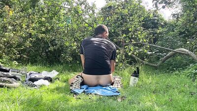 Outdoor in apple garden