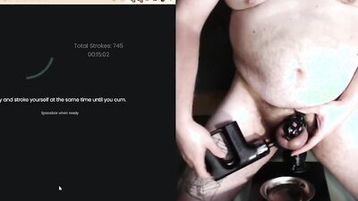 Slave trains his hungry hole