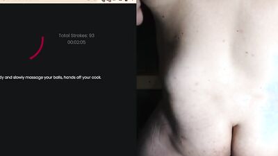 Slave trains his hungry hole